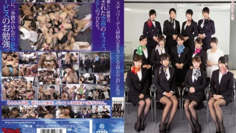 [UNCENSORED-LEAK] ZUKO-089 Stewardess Workshop Whole Creampie Orgy With Everyone