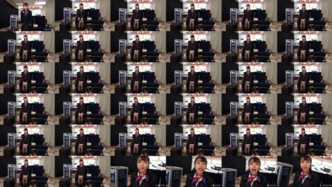 [UNCENSORED-LEAK] SVVRT-073 Amateur Variety: Her dildo-soaked pussy is completely visible through a see-through wall! A flight attendant with beautiful legs takes on the challenge of using an extra-thick dildo on her way back from a flight! Her lewd hip m
