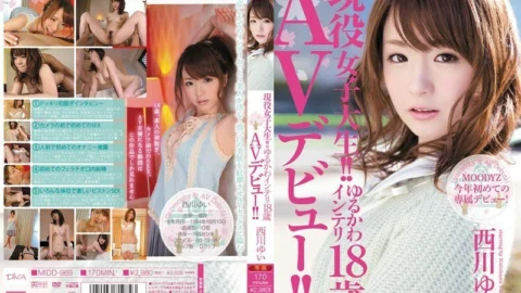 [UNCENSORED-LEAK] MIDD-969 Active female college student! !! Yurukawa Intelli 18 years old AV debut! !! Yui Nishikawa