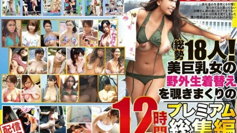 LONG-017 [Delivery only] A total of 18 people! 12 Hours Premium Omnibus Peeping At The Outdoor Raw Clothes Of A Beautiful Big Tits Woman