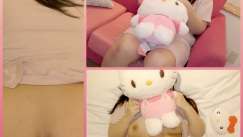 FC2-PPV-4535213 [Reunited with Menhera Sa◯rio Pien] I took an 18-year-old chubby girl and her stuffed animal companion to a hotel, took a shower, filmed her raw sex, and had a creampie and clothed bath with review bonuses (Personal filming/Uncensored/Ch
