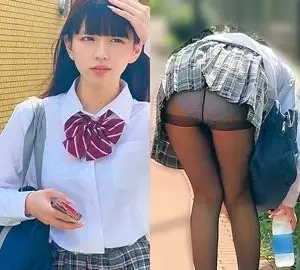 230OREMO-292 230OREMO-292 – Black Pantyhose Miniskirt Girl